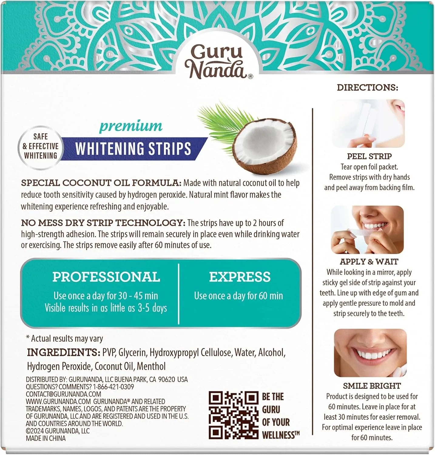 GuruNandha™️ Sig-nature Teeth Whitening Strips