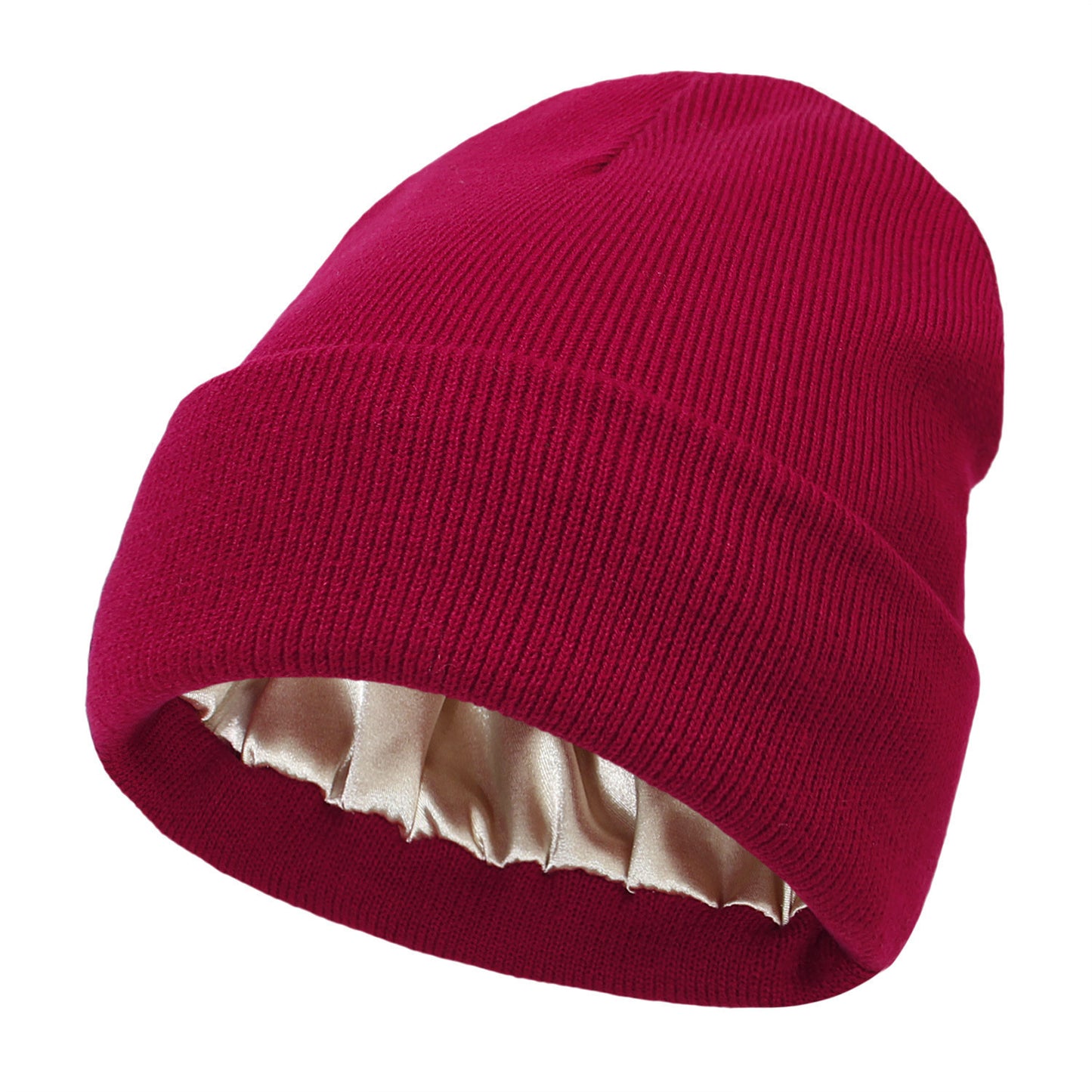 Anti-Frizz Satin-Lined Beanie