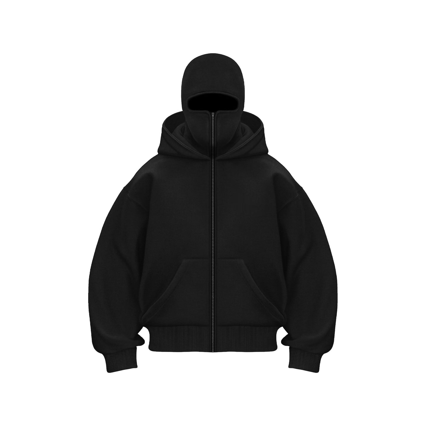 Fleece-lined Double Hood Unique Design Hooded Sweater