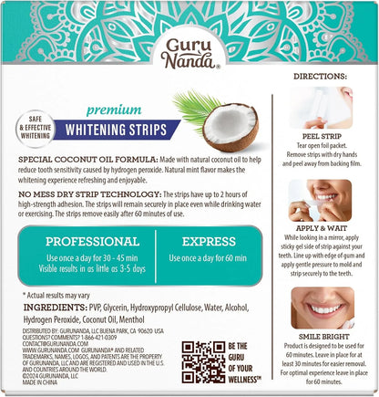 GuruNandha™️ Sig-nature Teeth Whitening Strips