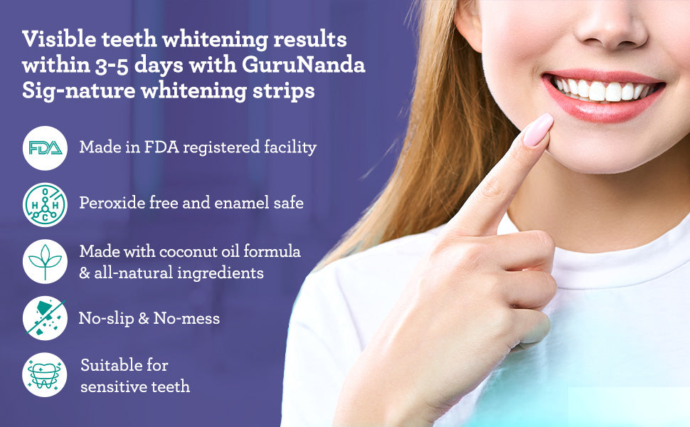 GuruNandha™️ Sig-nature Teeth Whitening Strips