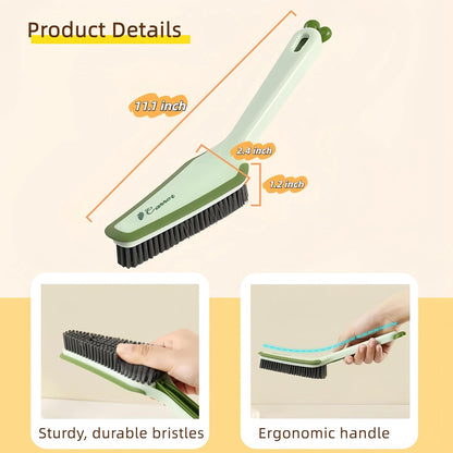 SnapClean Pro 3-in-1 Scrub Brush – Detachable Handle, Hard Bristles for Pet Hair, Grout, Kitchen, Bathroom & Shoes
