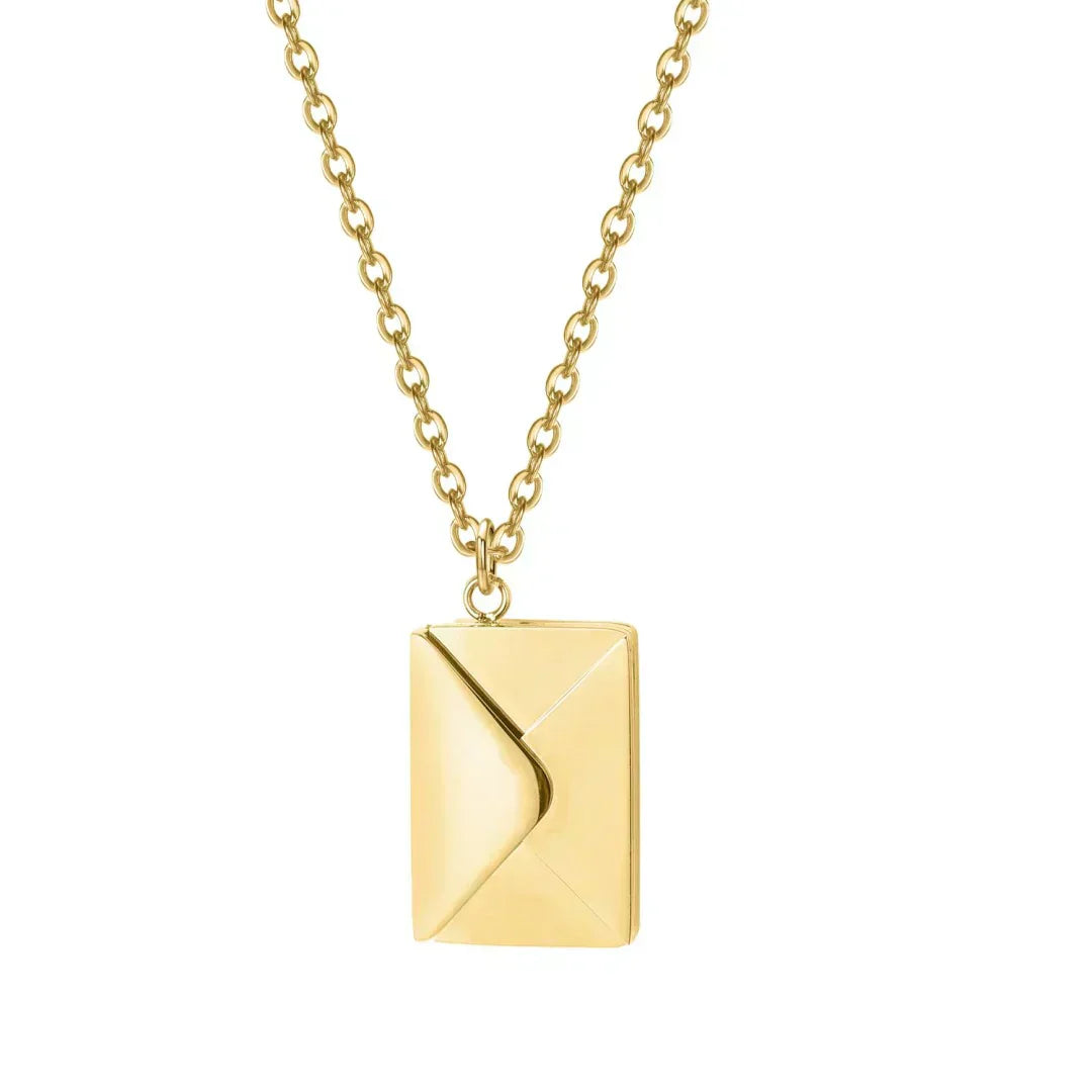 THRYVE™   - ENVELOPE LOVE LETTER PENDANT NECKLACE